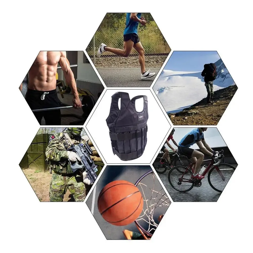 20 50kg Adjustable Weight Vest for Gym Workout