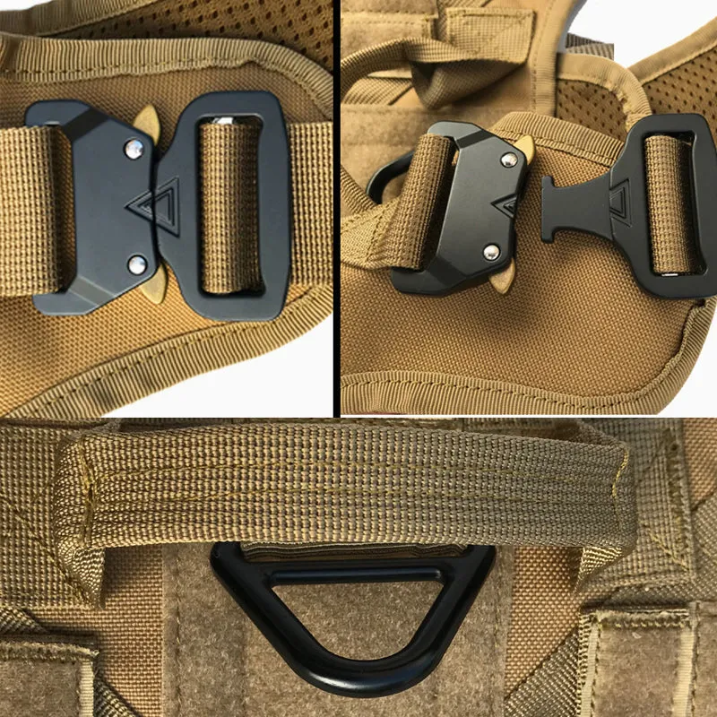 Adjustable German Shepherd Tactical Dog Harness Vest With Handle Clearance
