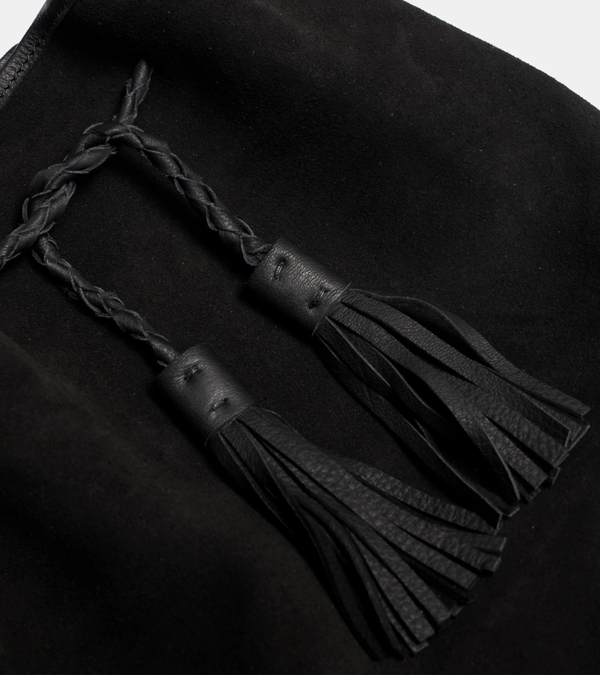 Deerskin Crossbody Bag Black