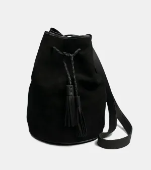 Deerskin Crossbody Bag Black