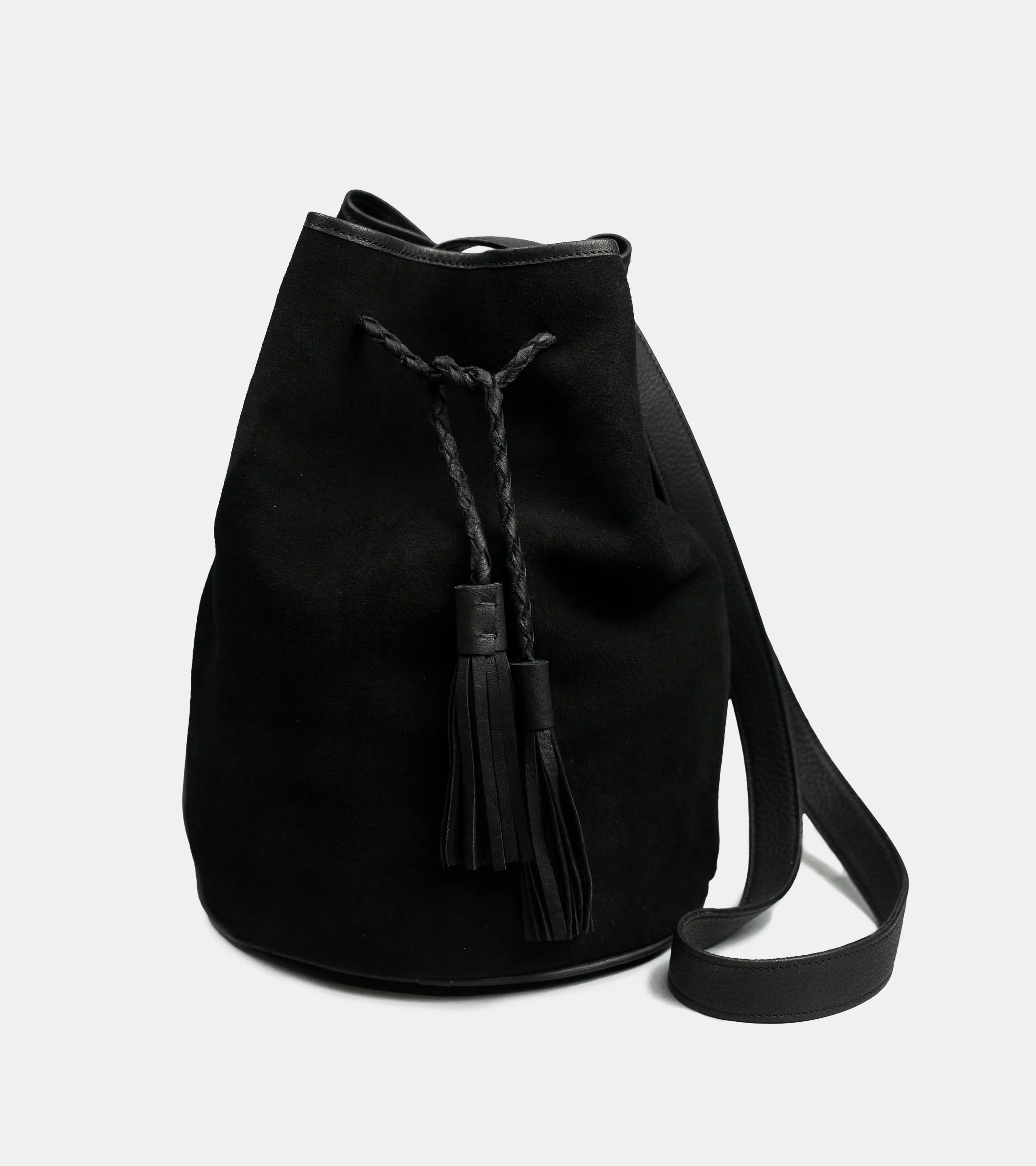 Deerskin Crossbody Bag Black