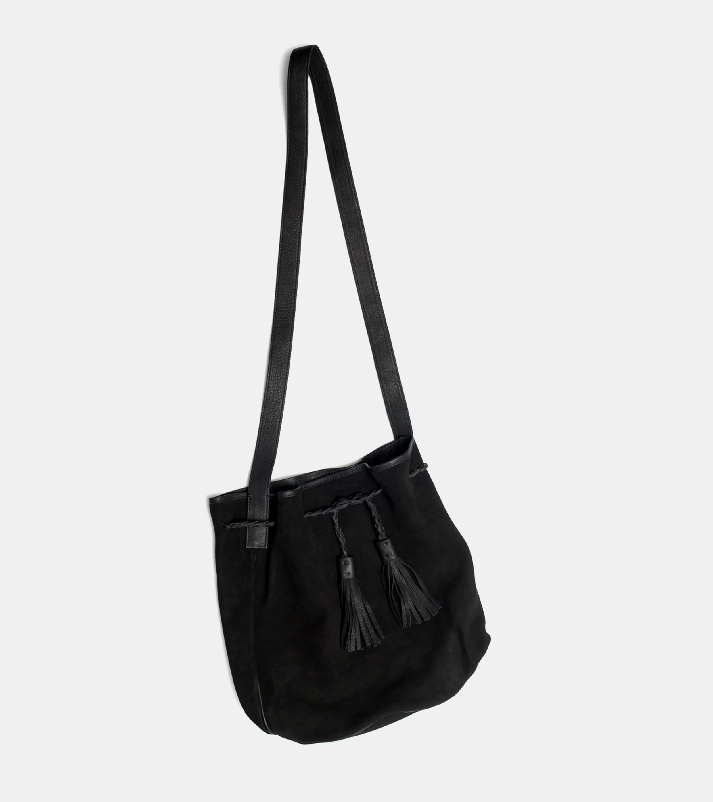 Deerskin Crossbody Bag Black