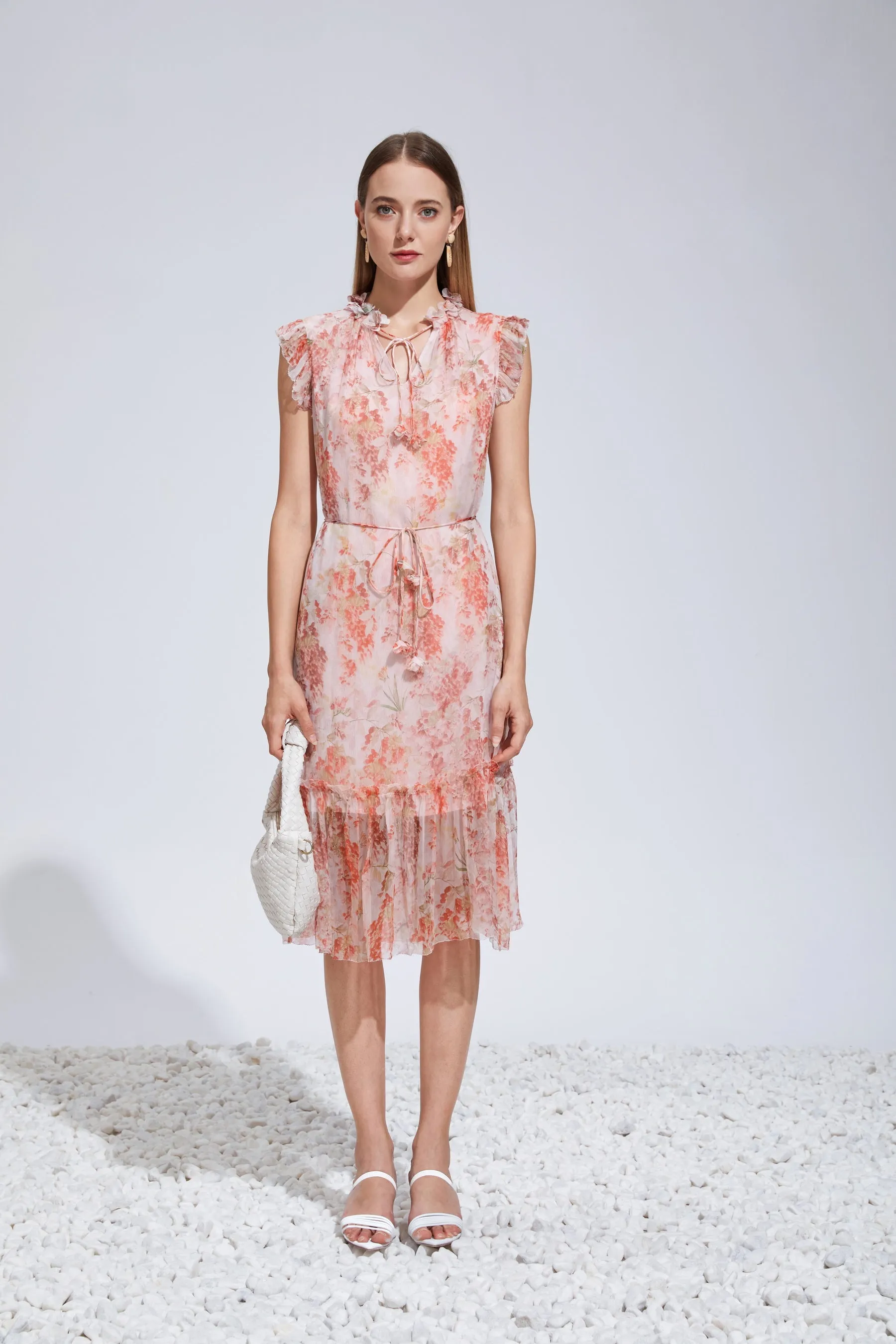 GDS Mallory Silk Long Dress  | Tigerlilly