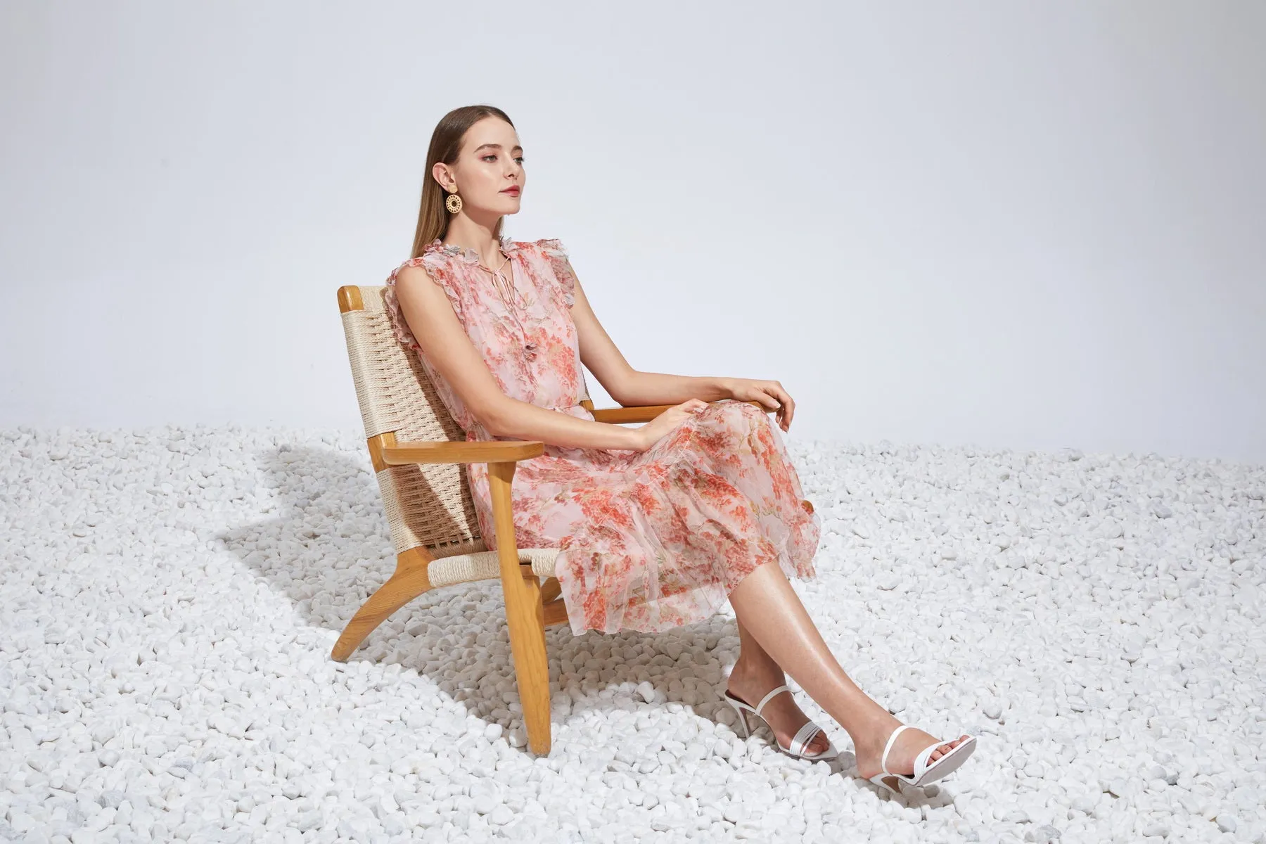 GDS Mallory Silk Long Dress  | Tigerlilly