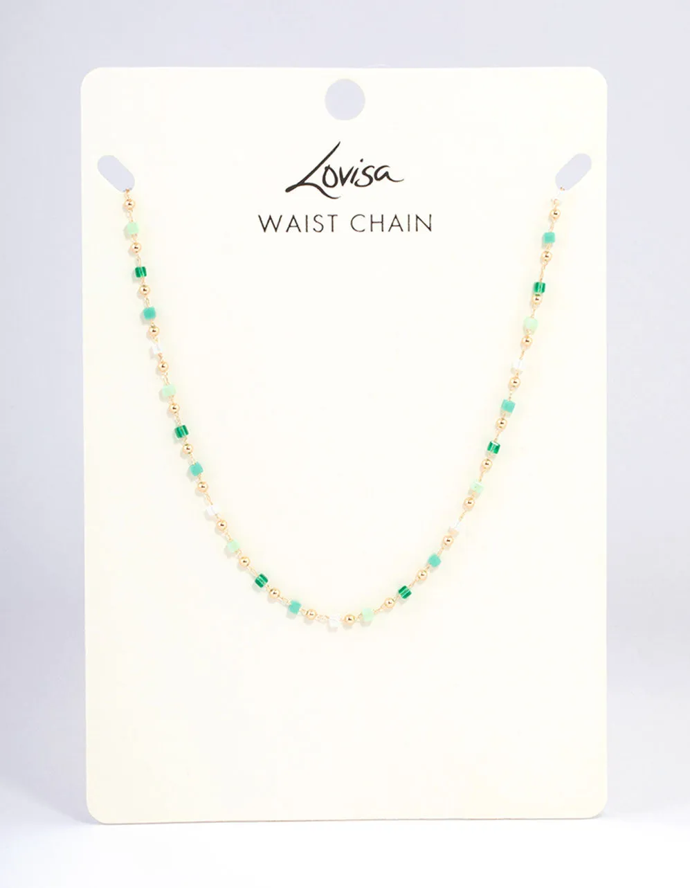 Gold Beaded Waist Chain