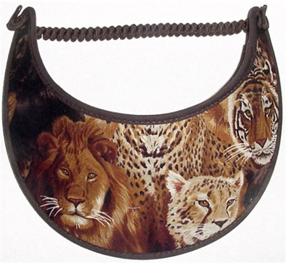 K500 Sun Visor with Lions and Tigers