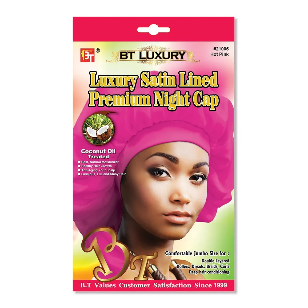 LUXURY SATIN LINED PREMIUM NIGHT CAP