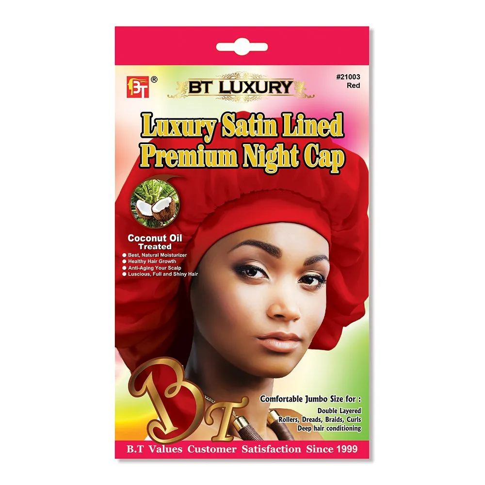 LUXURY SATIN LINED PREMIUM NIGHT CAP