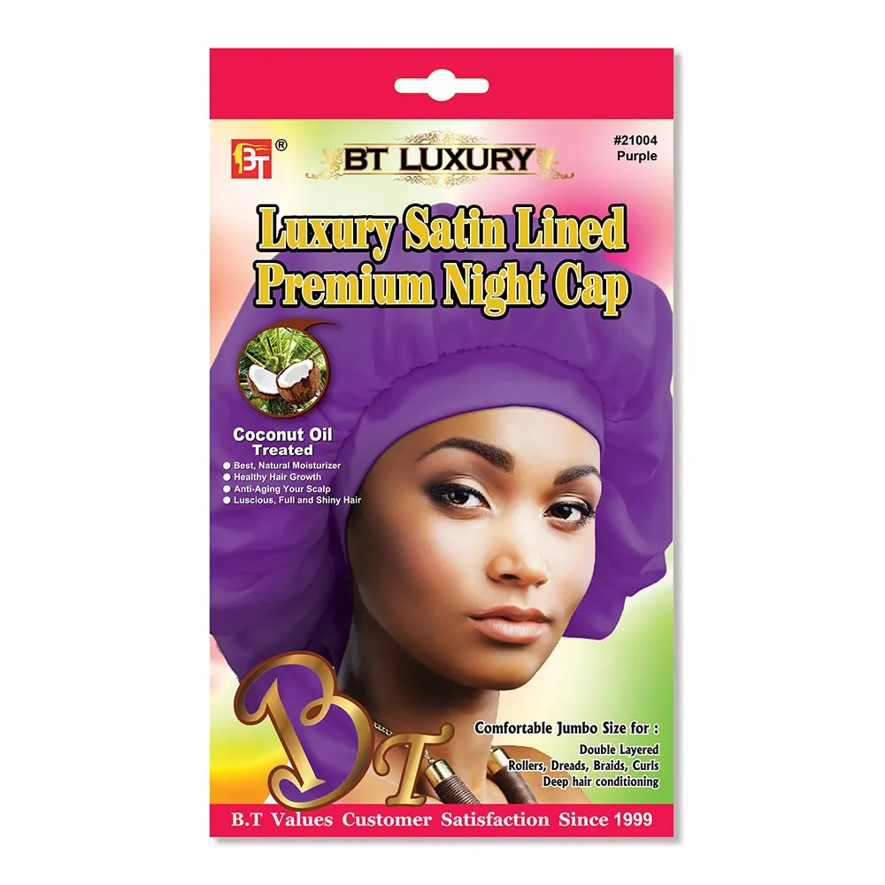 LUXURY SATIN LINED PREMIUM NIGHT CAP