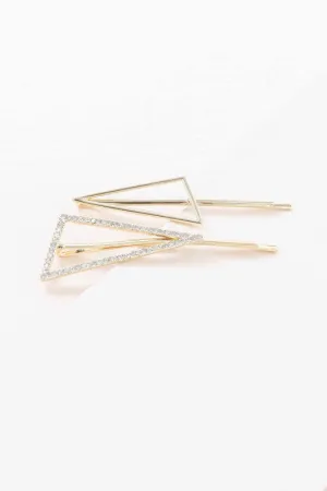 Modern Art Triangle Hair Clips
