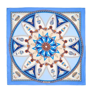 POWDER BLUE SILK SCARF 90