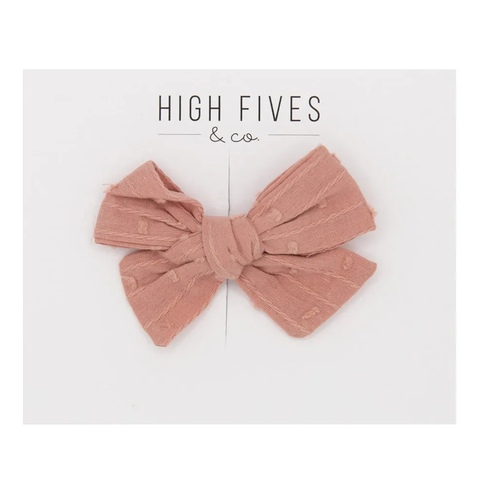 Swiss Dot Bow Clip