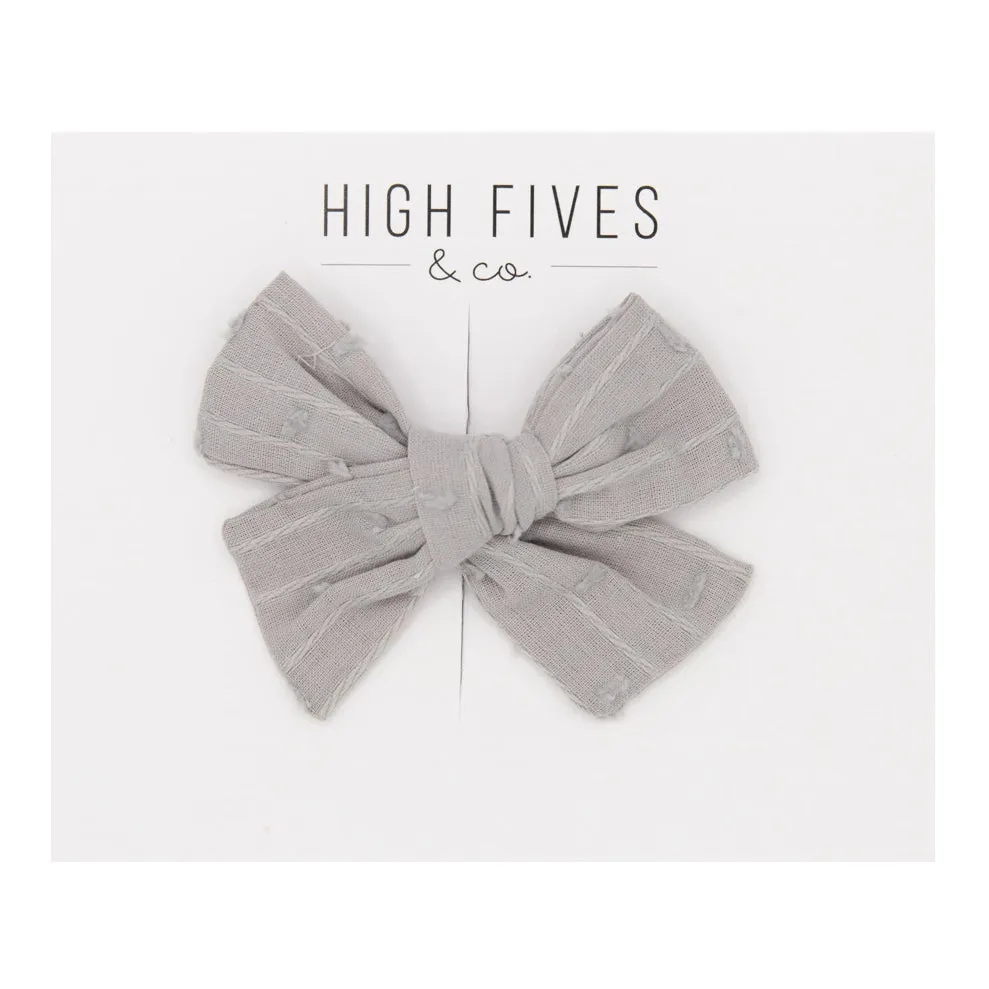 Swiss Dot Bow Clip