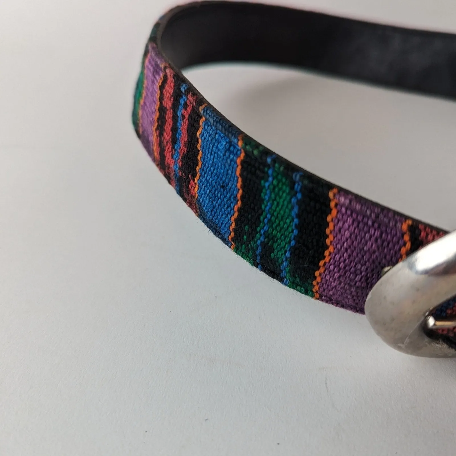 Vintage Tapestry Canvas Belt / 28"